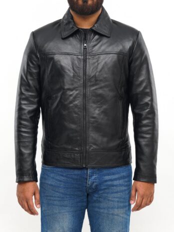 LEATHER JACKET CLJ-BL-SC-V5 CLJ-BL-SC-V5-S